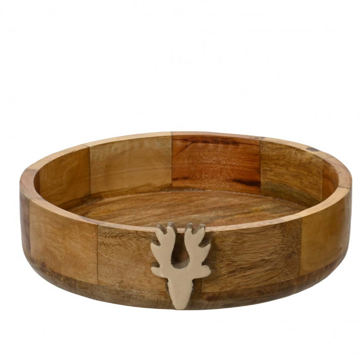 Centrotavola in legno di mango grande