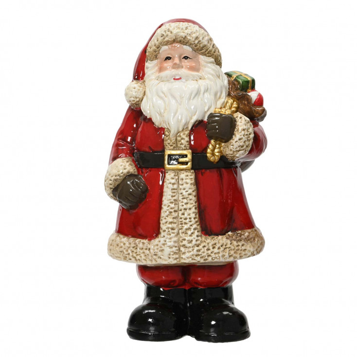 Decorazione natalizia babbo natale con regalo