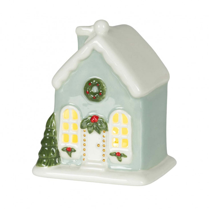 Decorazione natalizia casetta piccola con led
