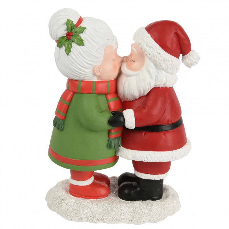 Decorazione natalizia con Mr e Mrs Santa Claus