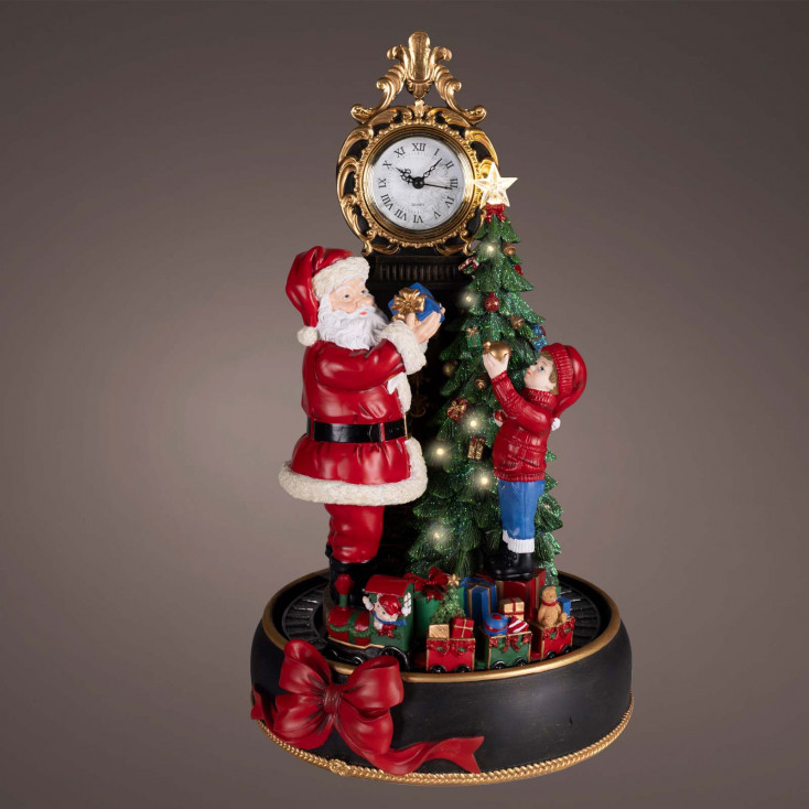 Decorazione natalizia con orologio e 11 led