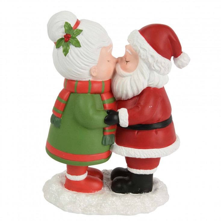 Decorazione natalizia piccola con Mr e Mrs Santa Claus