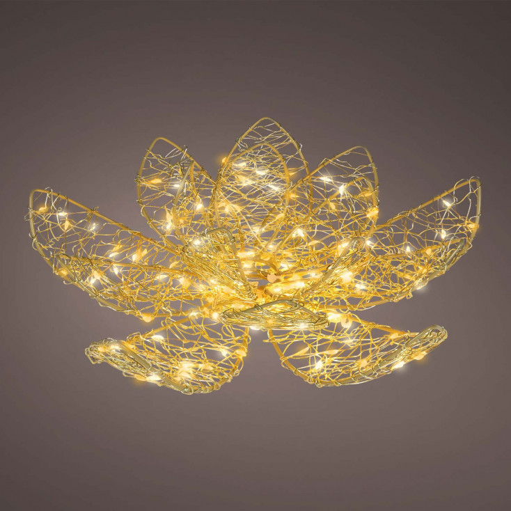 Fiore in metallo con led