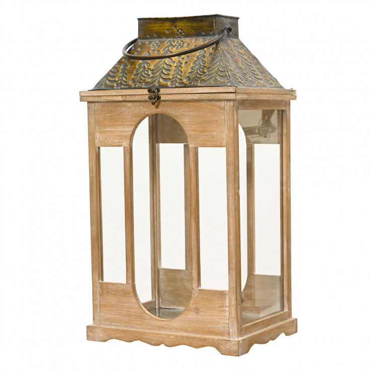 Lanterna grande in legno