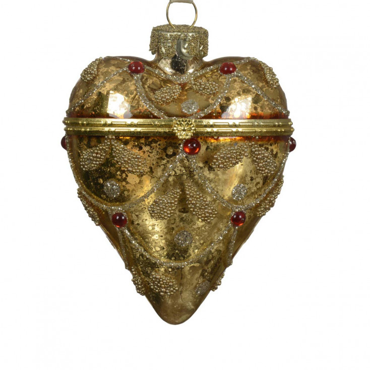 Pallina per albero di natale Cuore in vetro