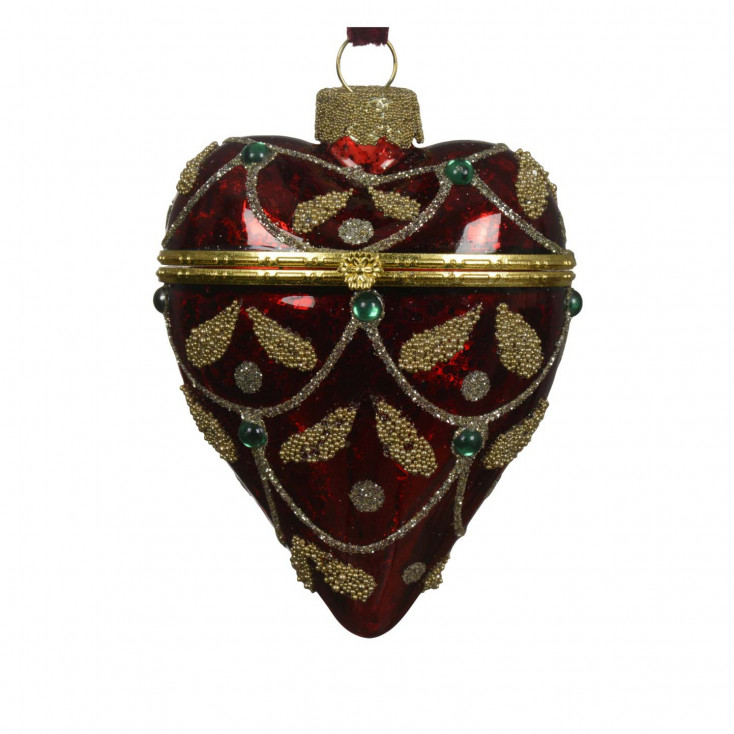 Pallina per albero di natale Cuore in vetro
