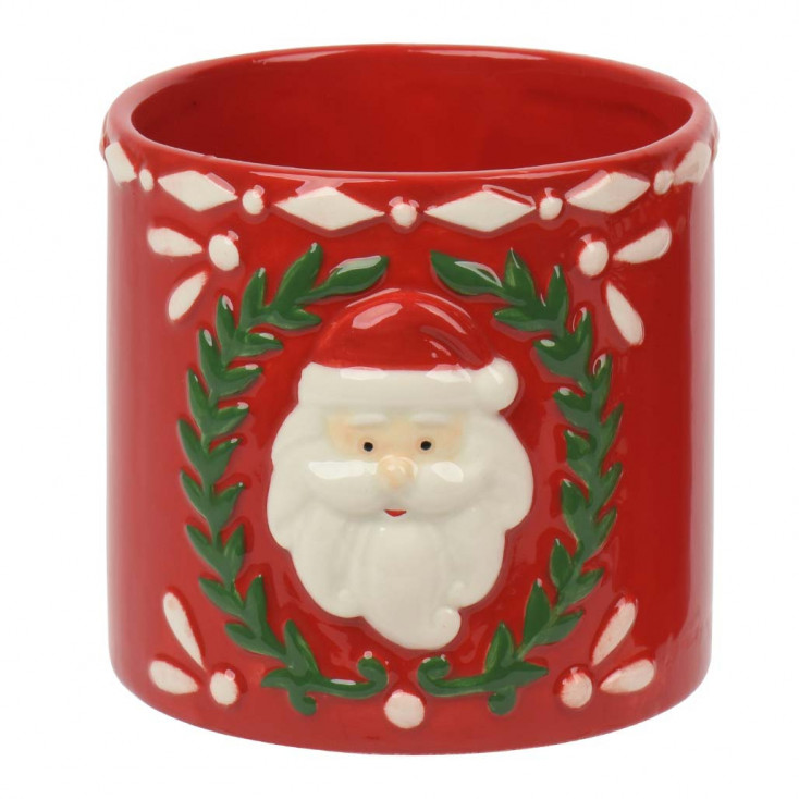 Vaso grande con babbo natale