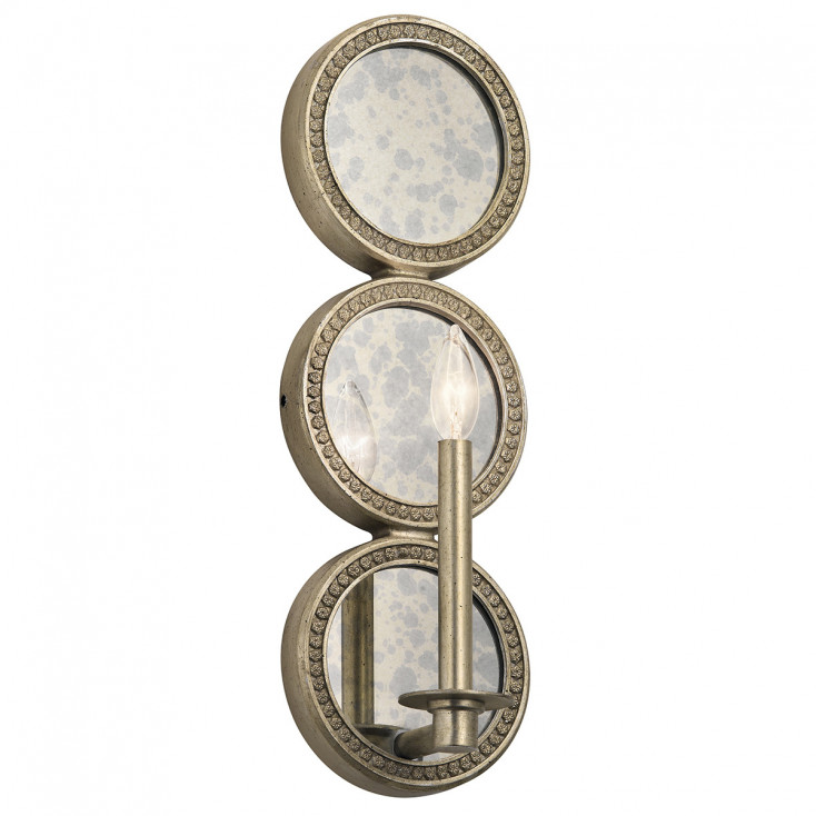 Applique da parete dal design classico con struttura in acciaio a 1 luce
