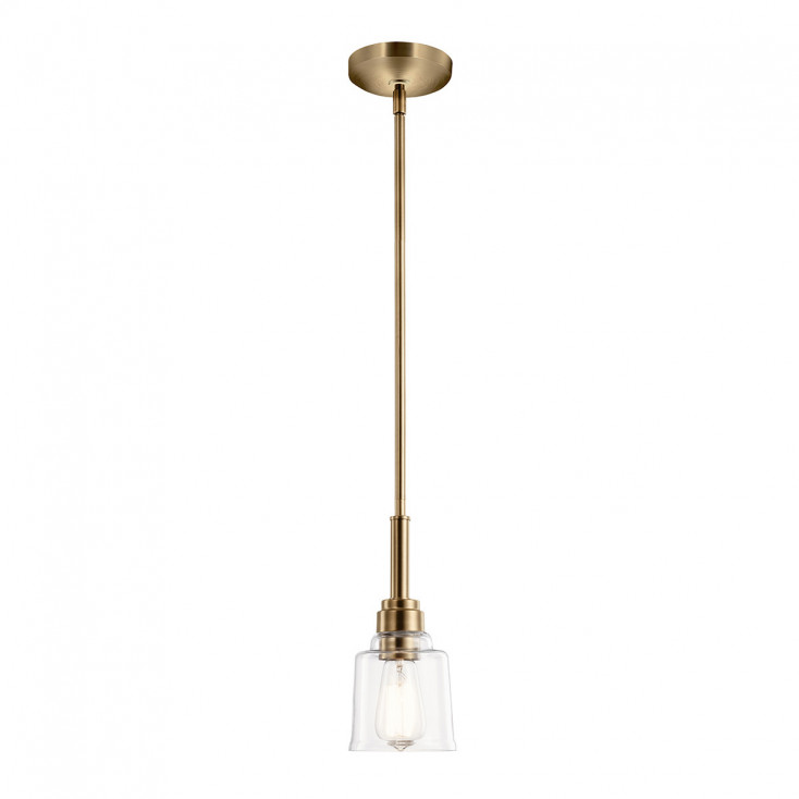 Lampada a sospensione in acciaio con diffusore in vetro dalle linee eleganti