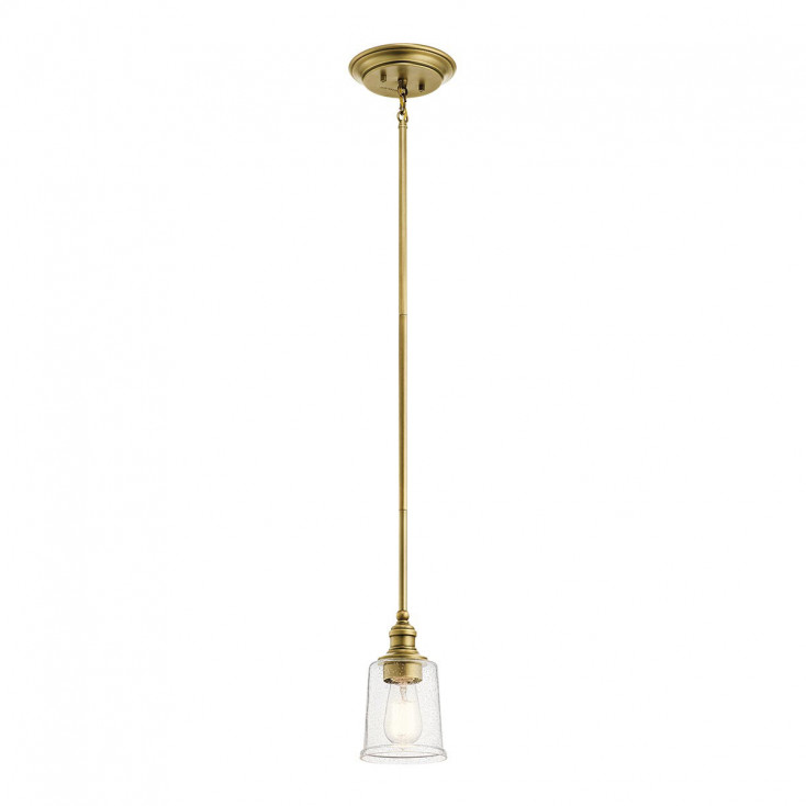 Lampada a sospensione in acciaio con singolo diffusore piccolo in vetro moderno
