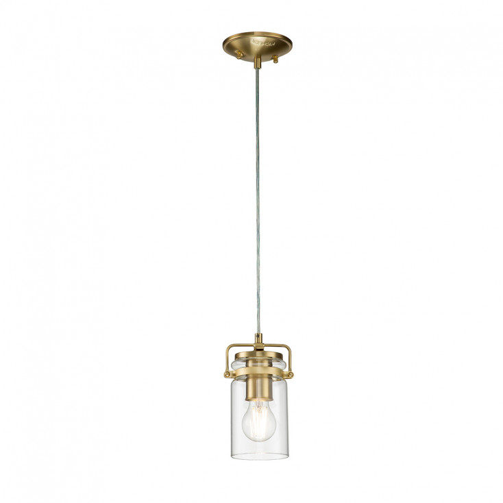 Lampada a sospensione in acciaio con un diffusore in vetro dal design industrial