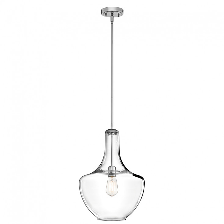 Lampada a sospensione media in acciaio diffusore in vetro dal design moderno