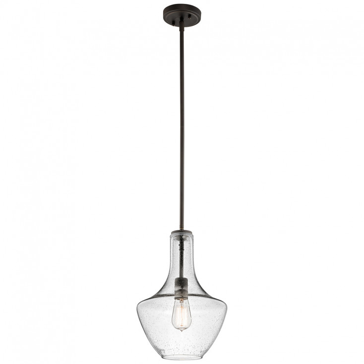 Lampada a sospensione piccola in acciaio diffusore in vetro dal design moderno