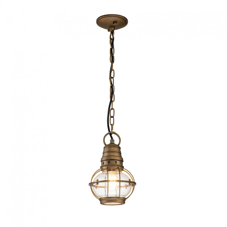 Lanterna piccola da esterni con catena a 1 luce dal design industrial