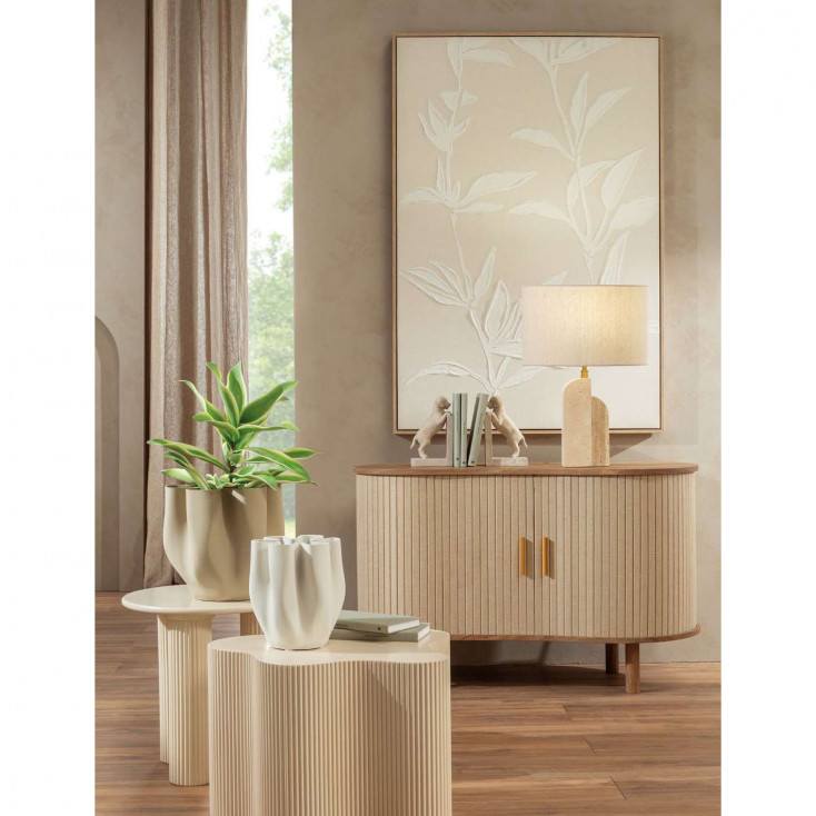 Quadro moderno floreale stucco su tela di lino con cornice 80x120