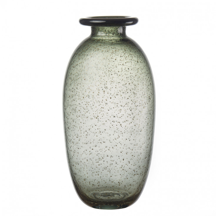 Vaso alto svasato in vetro dal design moderno