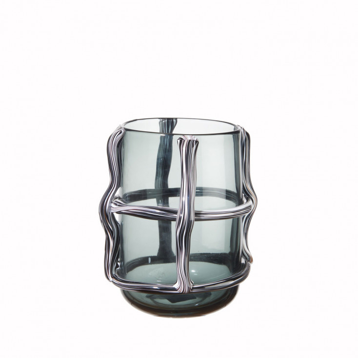 Vaso grande in vetro dal design moderno