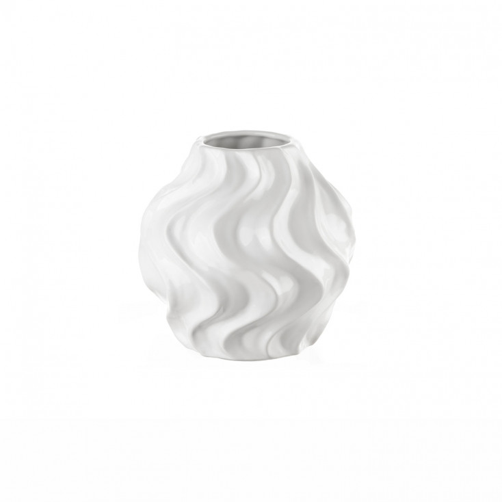 Vasoi in ceramica alto con forme ondulate