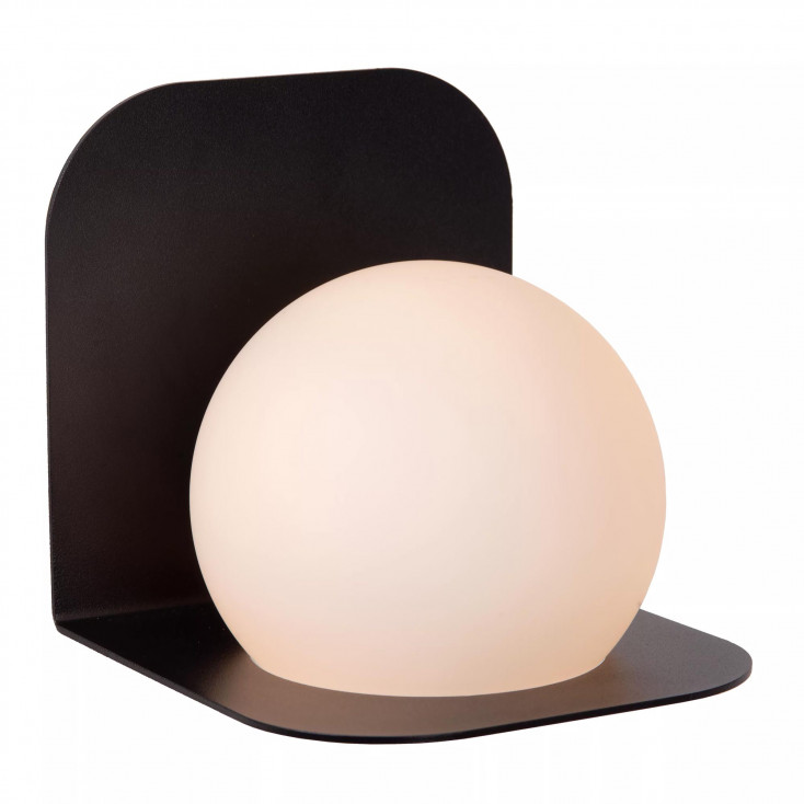 Applique da bagno in metallo con diffusore in vetro
