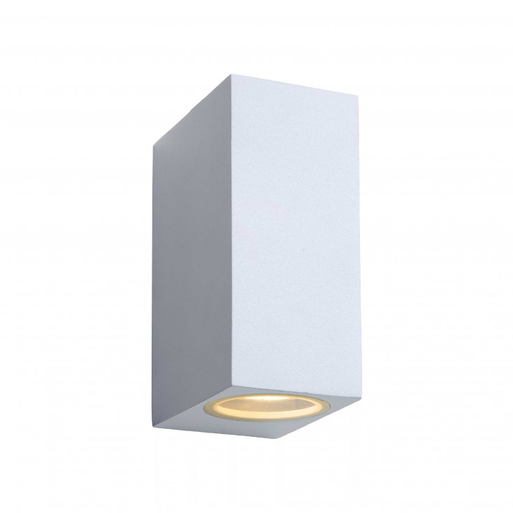 Applique da esterno a LED dimmerabile in metallo moderna con doppio diffusore