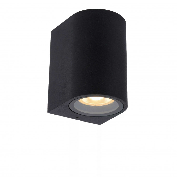 Applique da esterno con struttura in alluminio arrotondata dal design moderno