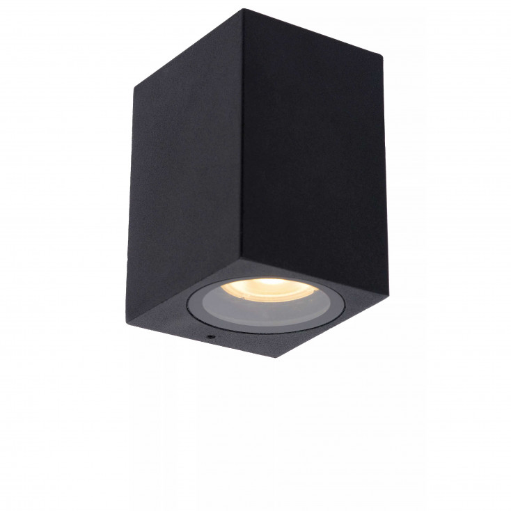 Applique da esterno con struttura in alluminio cubica dal design moderno