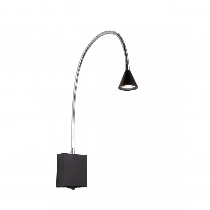 Applique da parete a LED con struttura in metallo e diffusore orientabile
