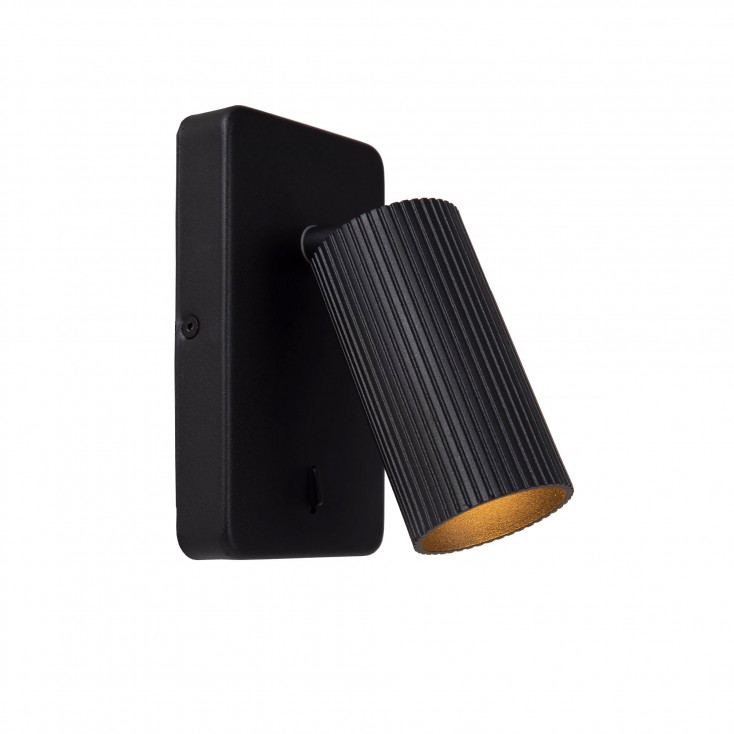 Applique da parete con diffusore in alluminio orientabile dal design moderno