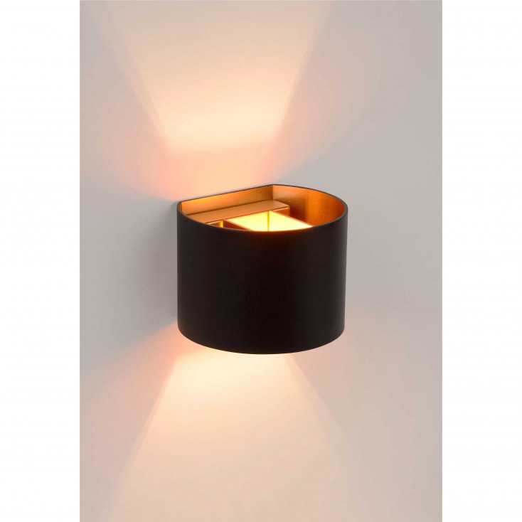 Applique da parete con LED dimmerabile e struttura in alluminio rotonda moderna