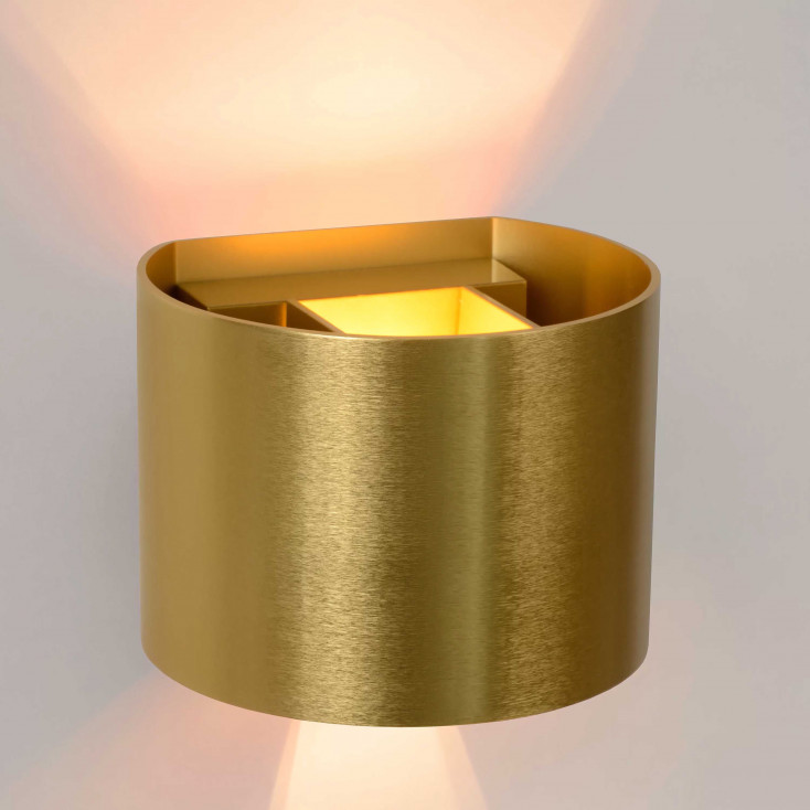 Applique da parete con LED dimmerabile e struttura in alluminio rotonda moderna