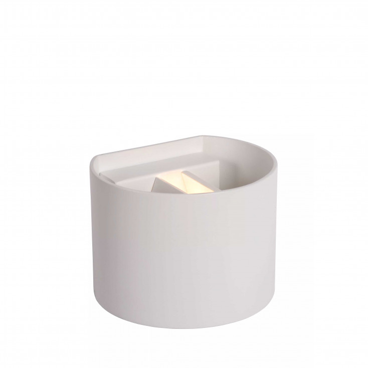 Applique da parete con LED dimmerabile e struttura in alluminio rotonda moderna