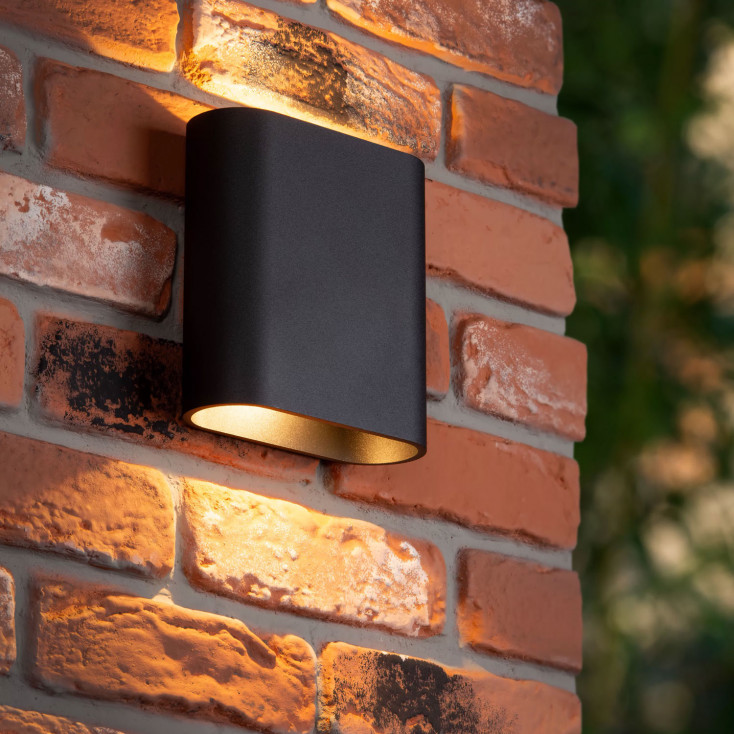 Applique da parete per esterno con doppio led dimmerabile