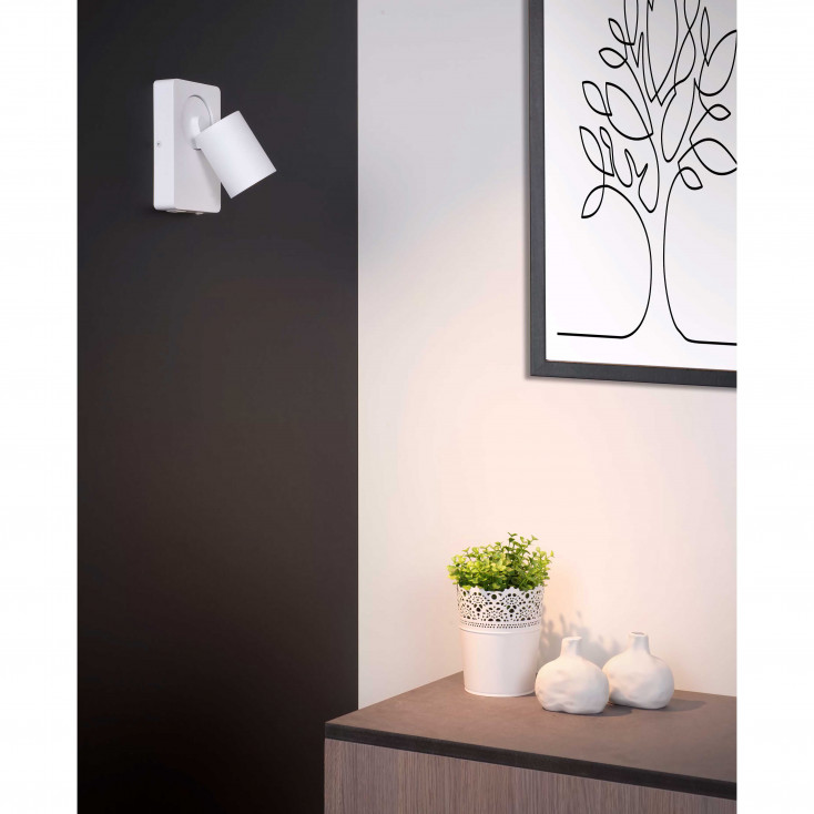 Applique in alluminio LED integrato orientabile e dimmerabile dal design moderno