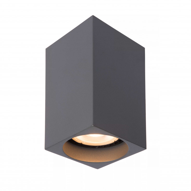 Faretto a LED dimmerabile con struttura cubica in alluminio dal design moderno