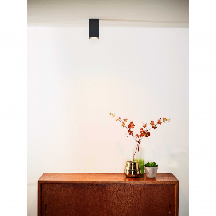 Faretto a LED dimmerabile con struttura cubica in alluminio dal design moderno