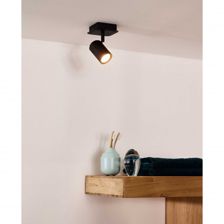 Faretto a led dimmerabile struttura in metallo moderna e diffusore orientabile