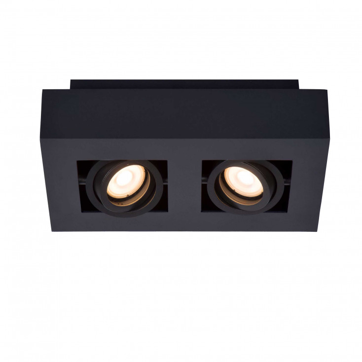 Faretto a LED in alluminio e 2 diffusori orientabili dal design moderno