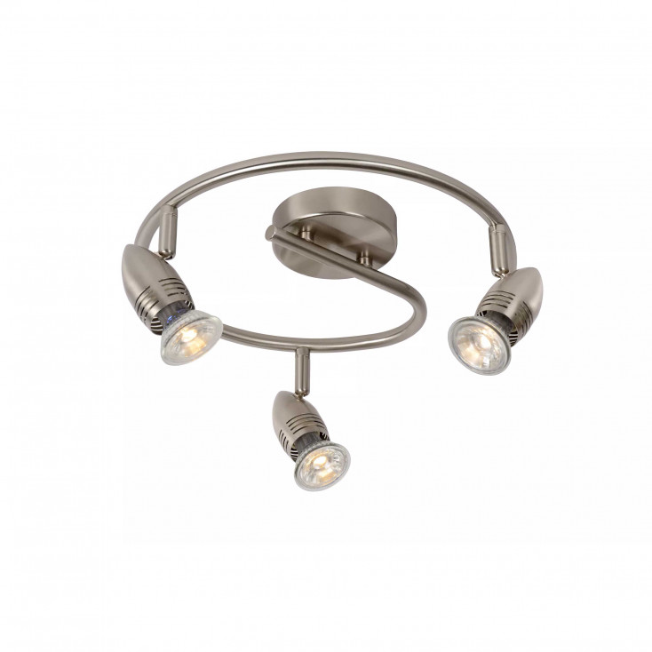 Faretto a LED in metallo con triplo diffusore orientabile dal design moderno