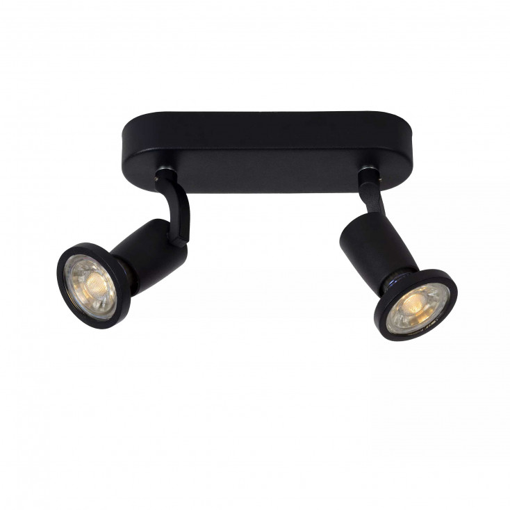 Faretto a LED struttura in metallo moderna e doppio diffusore orientabile