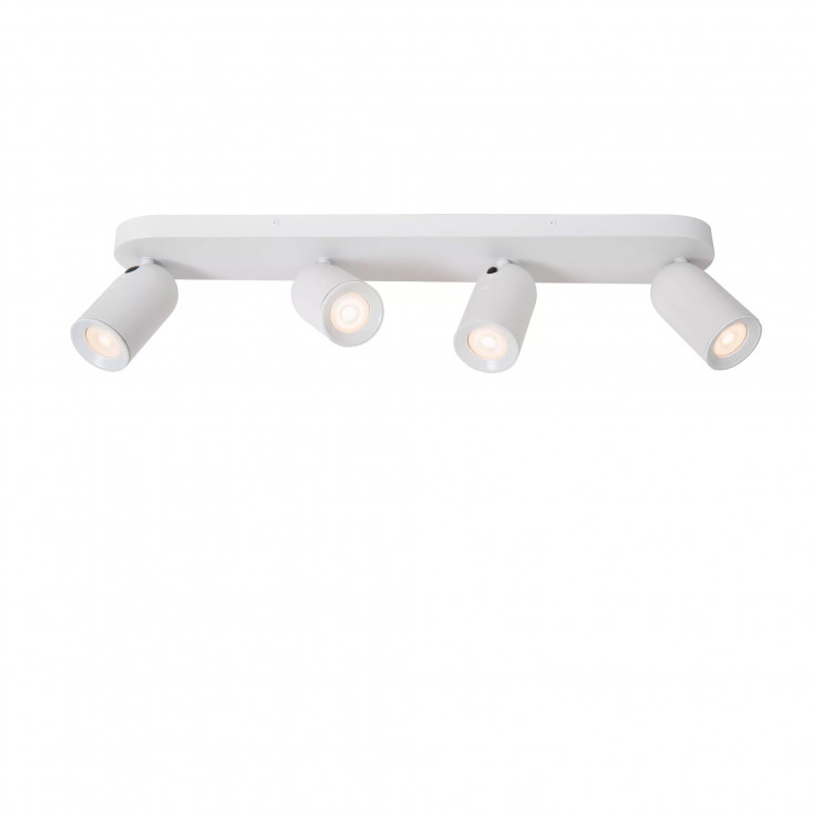 Faretto a soffitto in metallo quattro diffusori orientabili dal design moderno