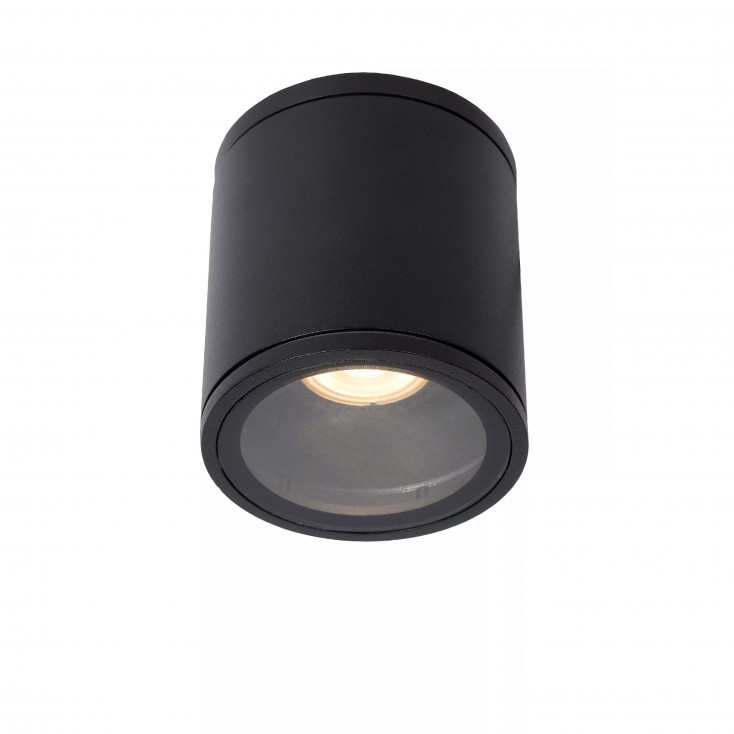 Faretto con struttura in alluminio diffusore in vetro dal design moderno