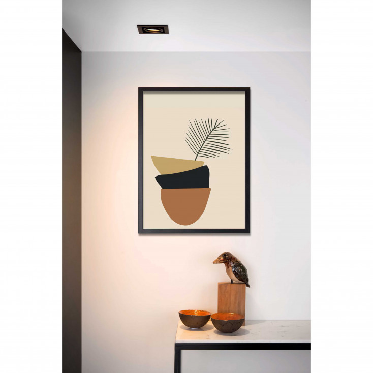 Faretto da incasso orientabile con struttura in alluminio dal design moderno
