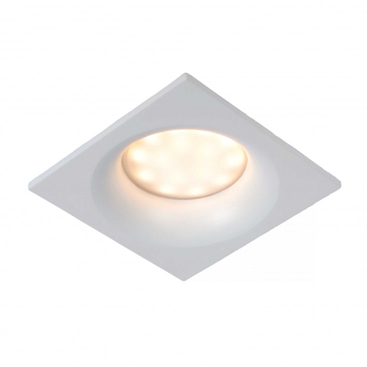 Faretto da incasso per bagno struttura in alluminio quadrata dal design moderno