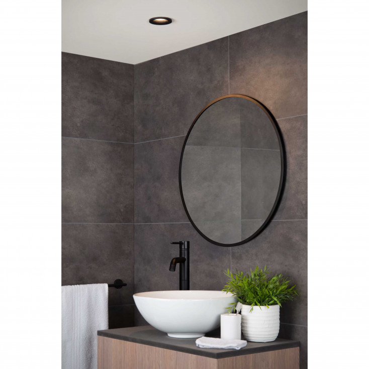 Faretto da incasso struttura in alluminio rotonda per bagno dal design moderno