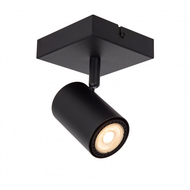 Faretto da soffitto con struttura in metallo e diffusore orientabile