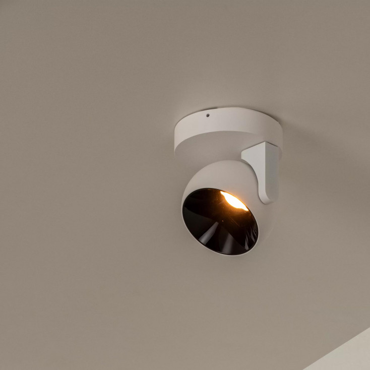 Faretto da soffitto in alluminio con LED dimmerabile e orientabile
