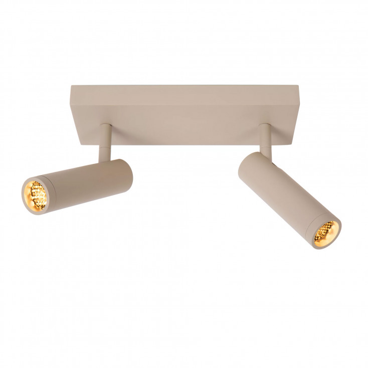 Faretto da soffitto in allumino doppio diffusore orientabile dal design moderno