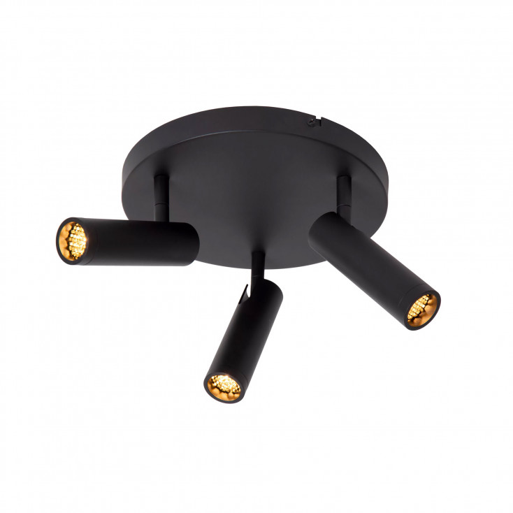 Faretto da soffitto in allumino triplo diffusore orientabile dal design moderno