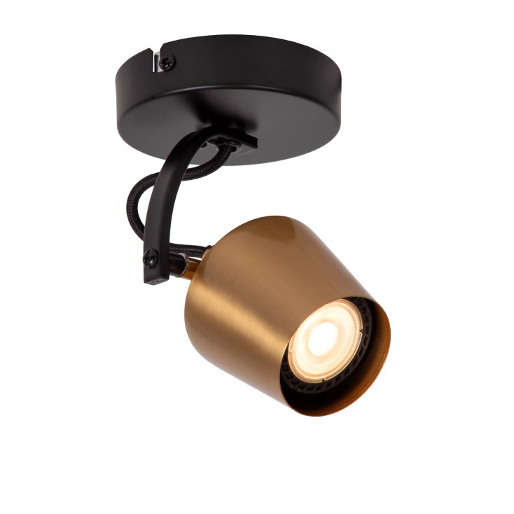Faretto da soffitto in metallo con diffusore orientabile dal design moderno