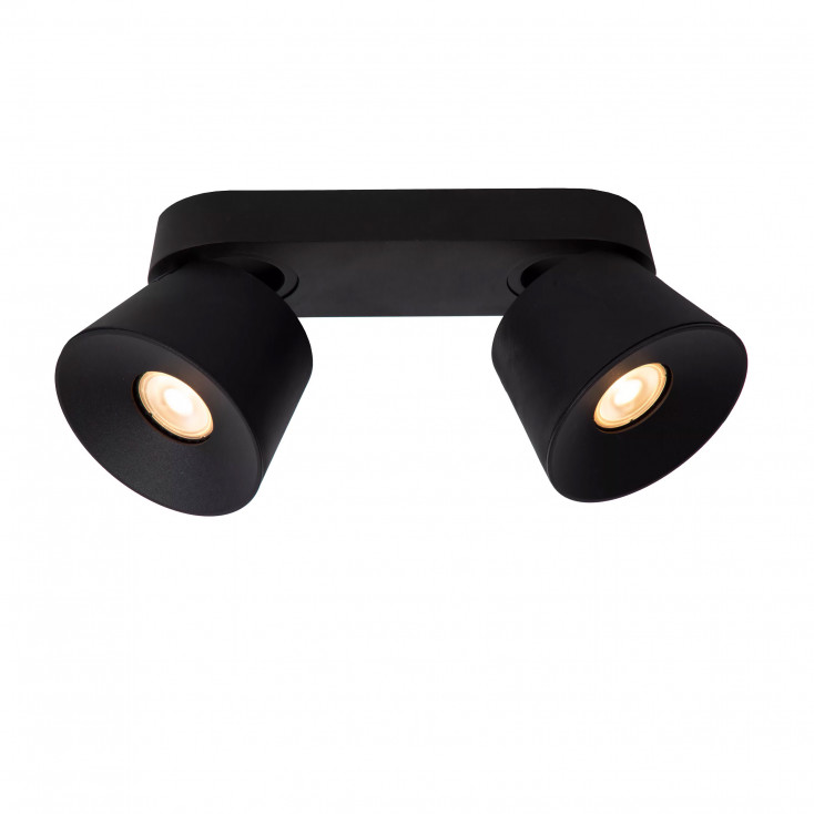 Faretto da soffitto in metallo con doppio diffusore orientabile design moderno
